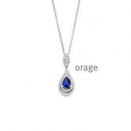 Collier argent Orage K6826