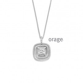 Collier argent Orage K8036