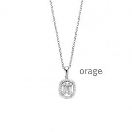Collier argent Orage K8037
