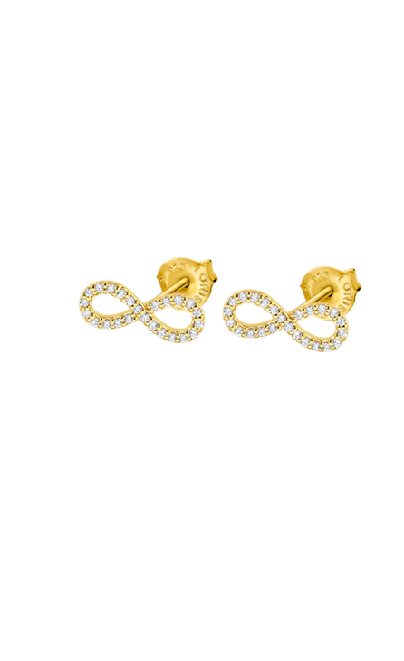 Boucle d'oreilles plaqué or Lotus dame