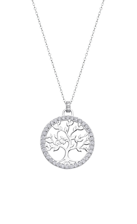 Collier Lotus argent