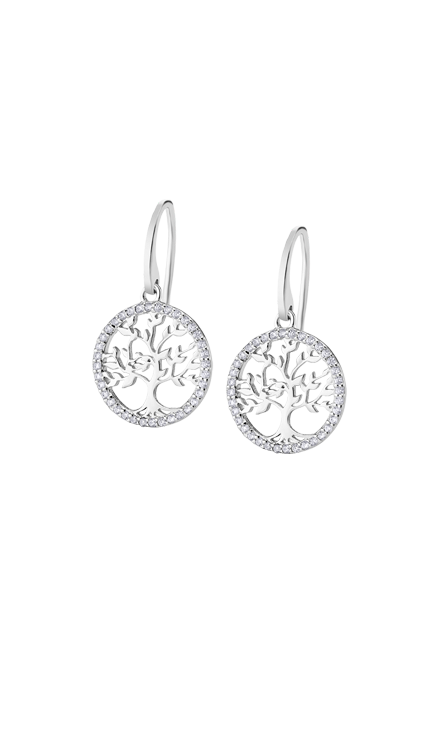 Boucle d'oreilles argent Lotus dame