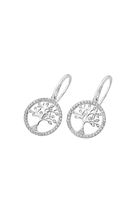 Boucle d'oreilles argent Lotus dame