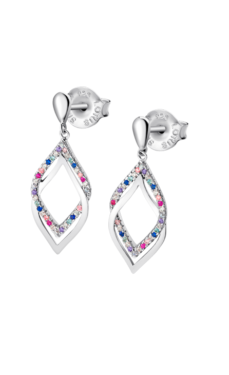 Boucle d'oreilles Lotus argent