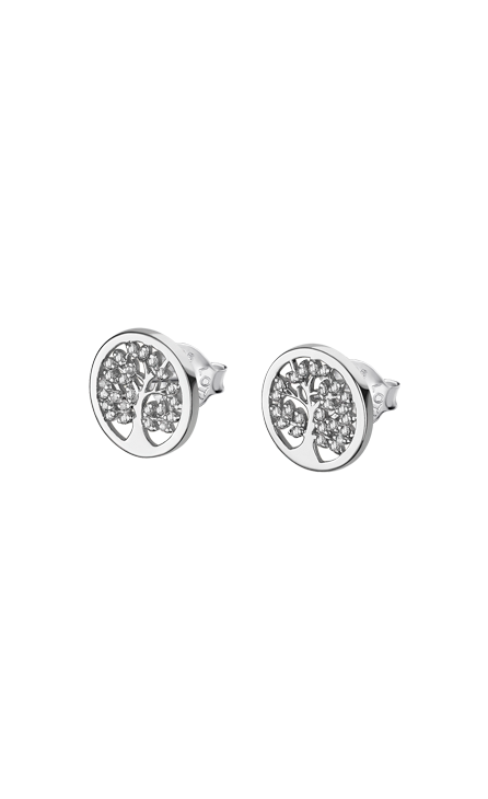 Boucle d'oreilles argent Lotus dame