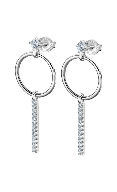 Boucle d'oreilles argent Lotus dame