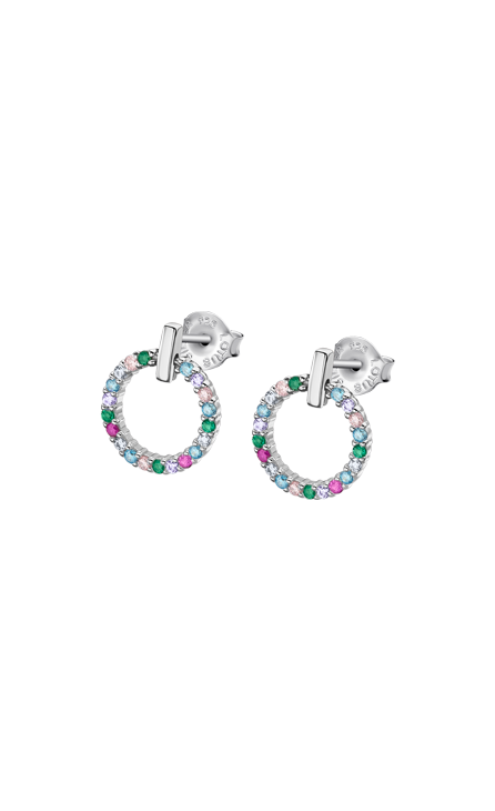 Boucle d'oreilles Lotus argent