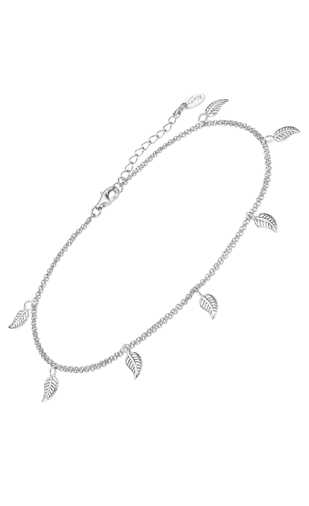 Bracelet de cheville Lotus Argent
