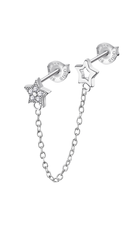 Boucle d'oreilles Lotus argent