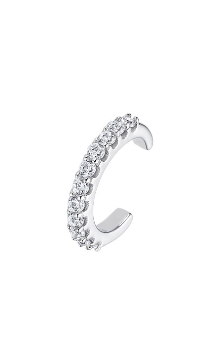 Boucle d'oreilles Lotus argent