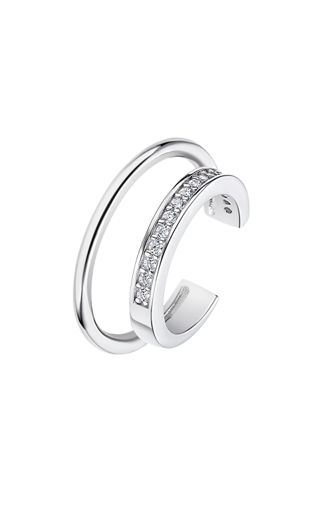 Boucle d'oreilles Lotus argent