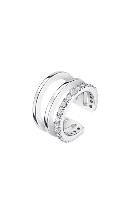 Boucle d'oreilles Lotus argent