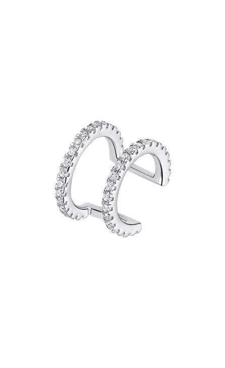 Boucle d'oreilles Lotus argent dame