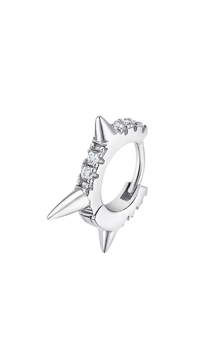 Boucle d'oreilles Lotus argent