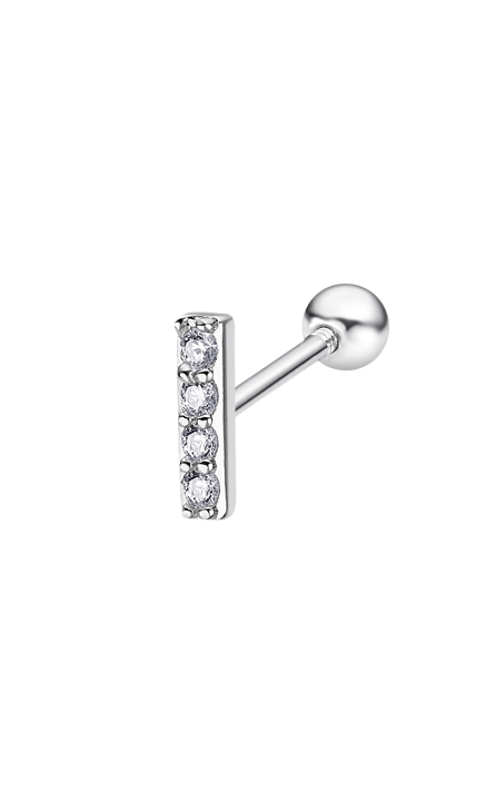Boucle d'oreilles Lotus argent