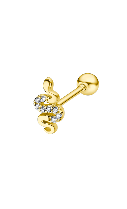 Boucle d'oreilles Lotus plaqué or