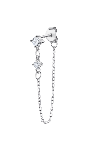 Boucle d'oreilles Lotus argent