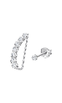 Boucle d'oreilles Lotus argent