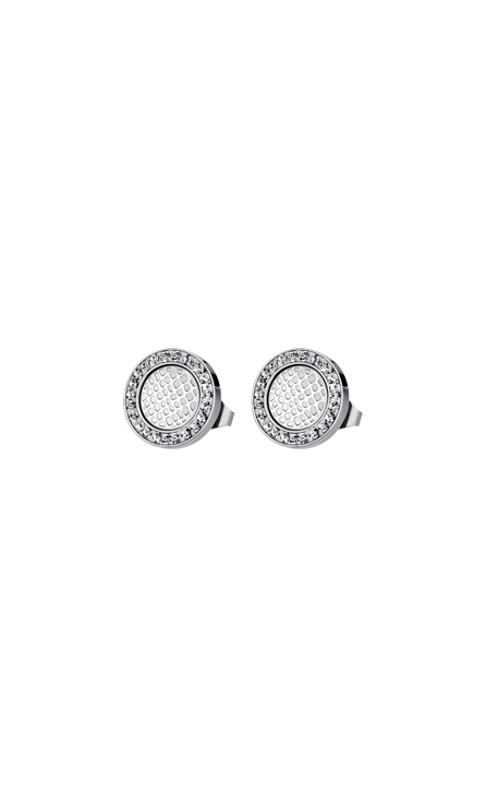 Boucle d'oreilles acier Lotus
