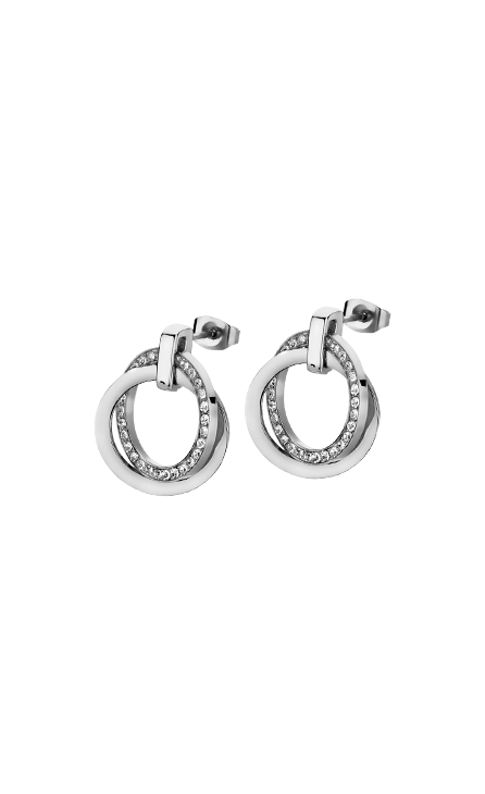 Boucle d'oreilles acier Lotus dame