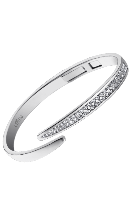 Bracelet acier Lotus dame