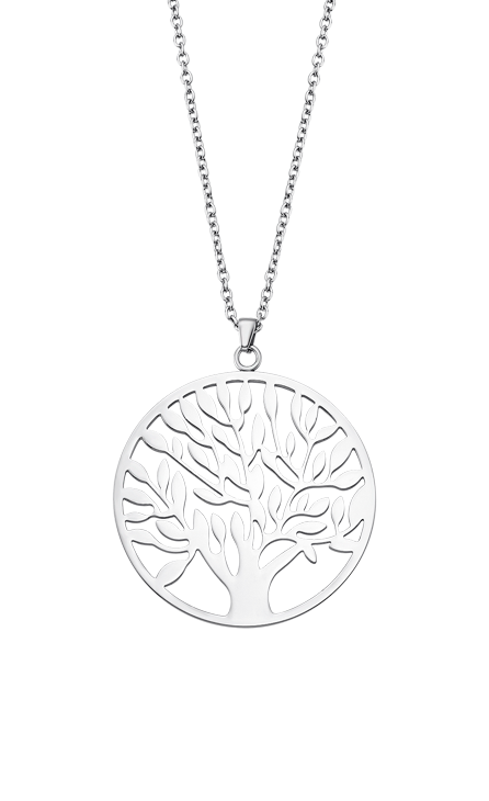 Collier acier Lotus Dame