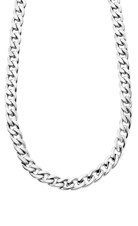 Collier acier Lotus Homme