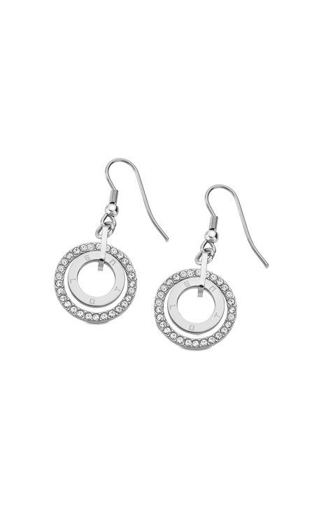 Boucle d'oreilles acier Lotus dame