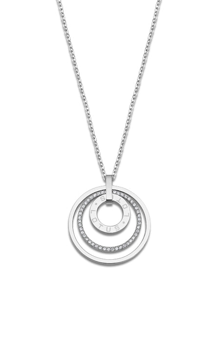Collier acier Lotus dame
