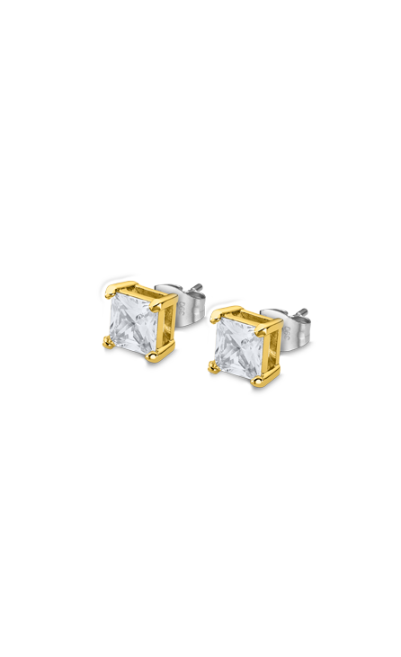 Boucle d'oreilles acier Lotus Homme