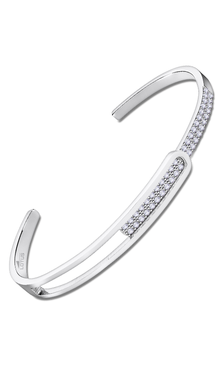 Bracelet acier Lotus dame