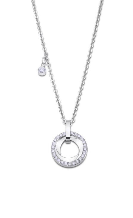 Collier acier Lotus dame