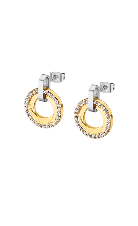 Boucle d'oreilles acier Lotus dame