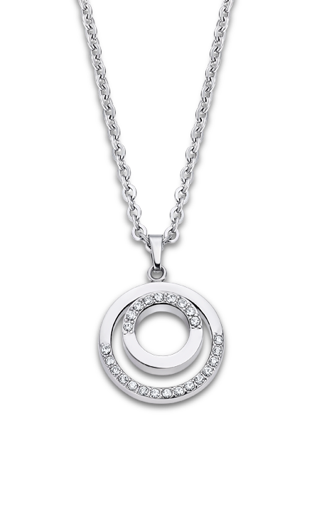 Collier acier Lotus Dame