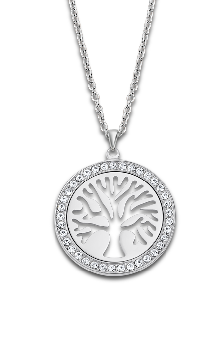 Collier acier Lotus dame