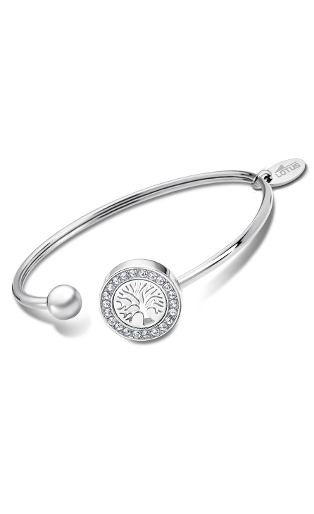Bracelet acier Lotus dame