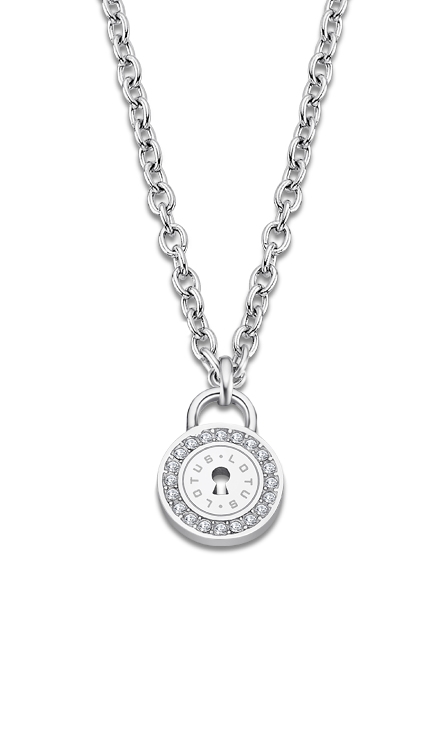 Collier acier Lotus dame