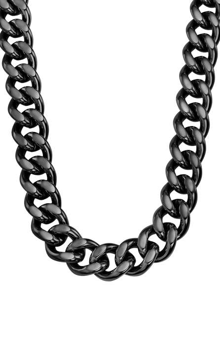 Collier acier Lotus Homme