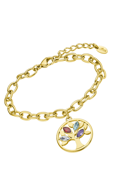 Bracelet acier Lotus Dame