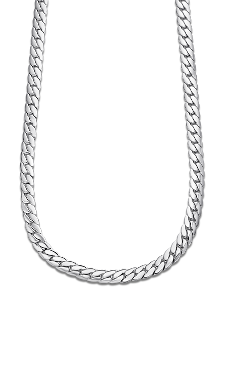 Collier acier Lotus Homme