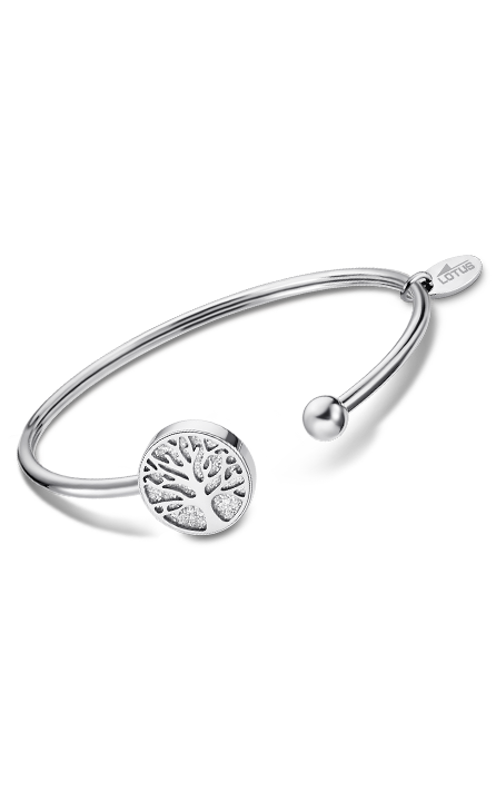 Bracelet acier Lotus dame