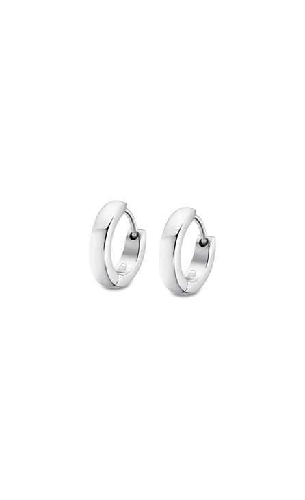 Boucle d'oreilles acier Lotus
