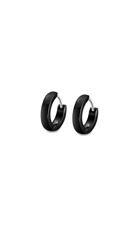 Boucle d'oreilles acier Lotus