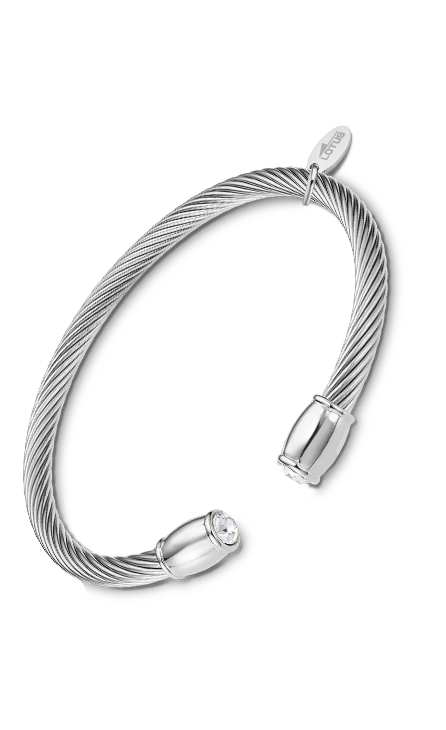 Bracelet acier Lotus dame