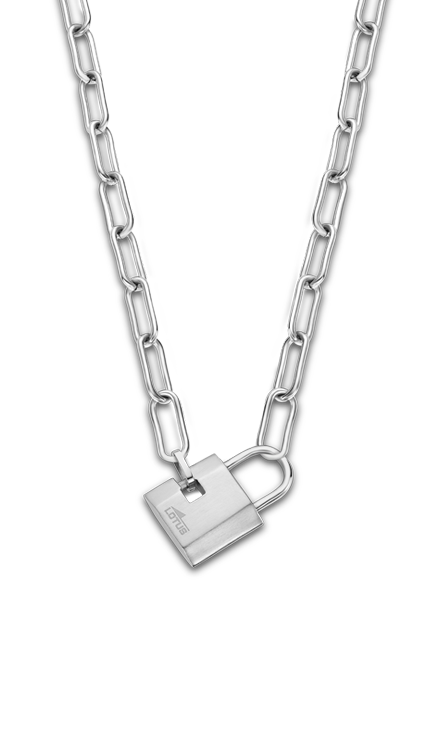 Collier acier Lotus dame