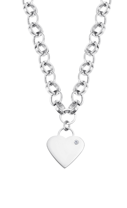 Collier acier Lotus dame