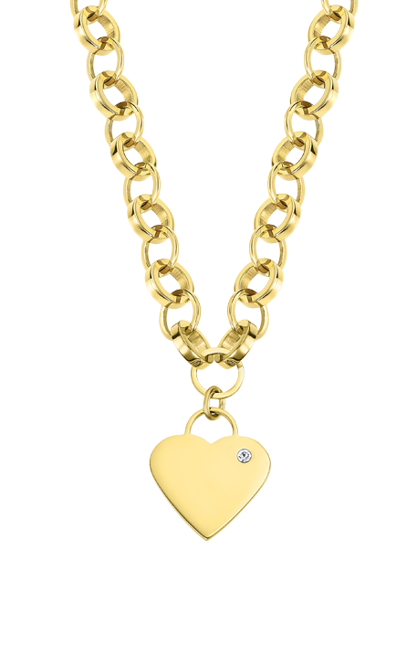 Collier acier Lotus dame