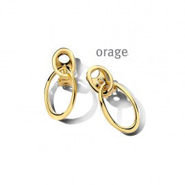 Boucle d'oreilles Plaqué or Orage O2148
