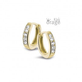 Boucle d'oreilles plaqué or Orage Kids K2601