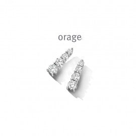 Boucle d'oreilles argent Orage O3264